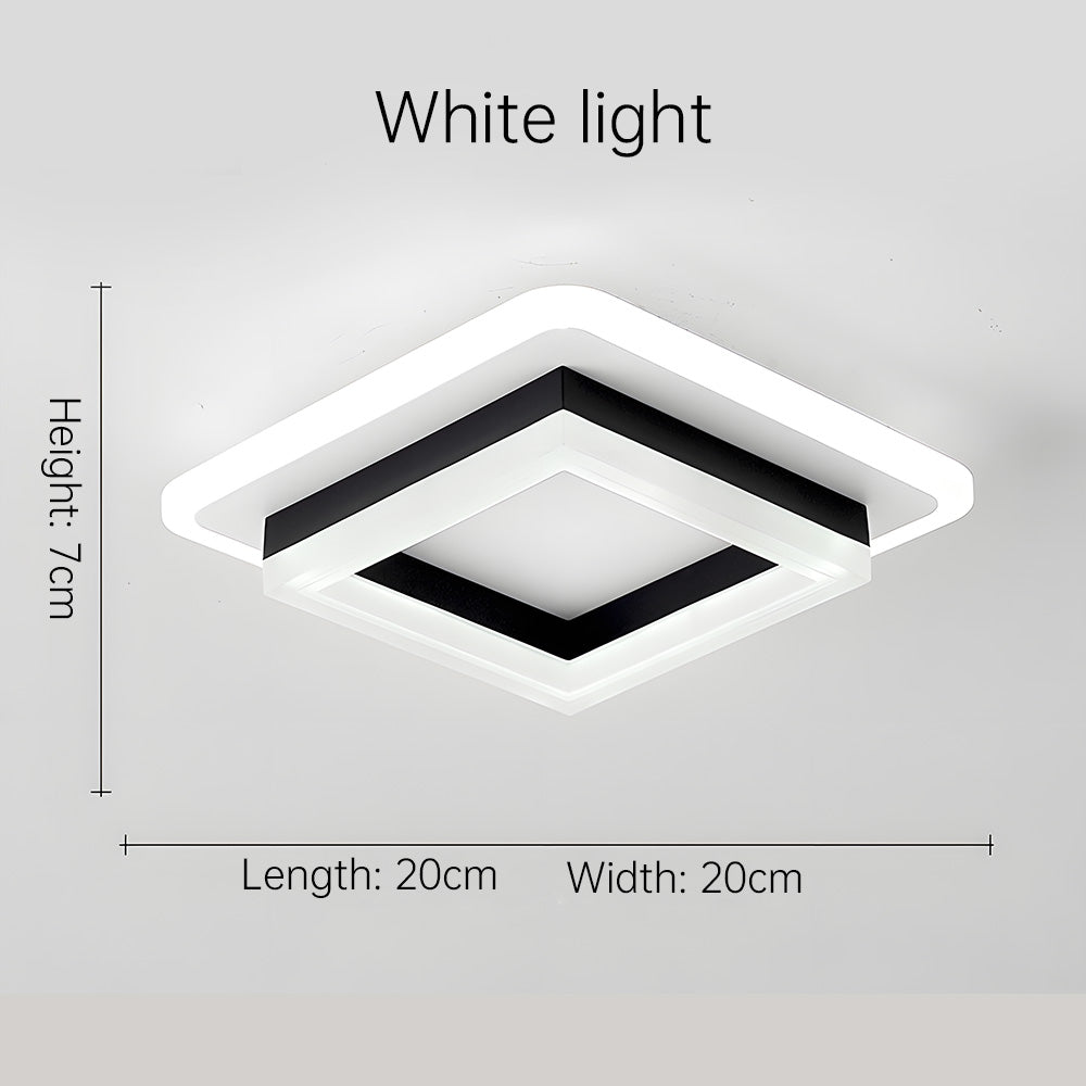 Square LED Ceiling Light | Modern Flush Mount Fixture