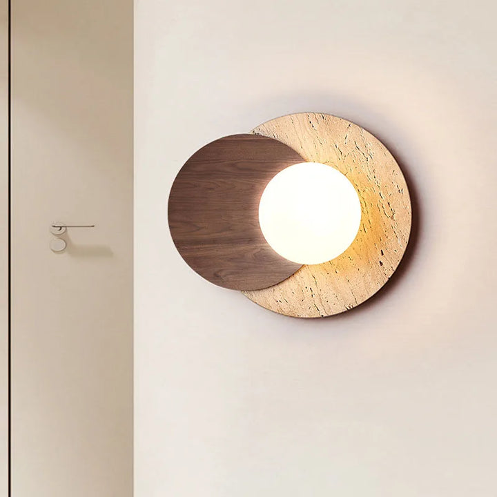 Wabi-Sabi Stone Wall Lamp | Modern Natural Texture Design