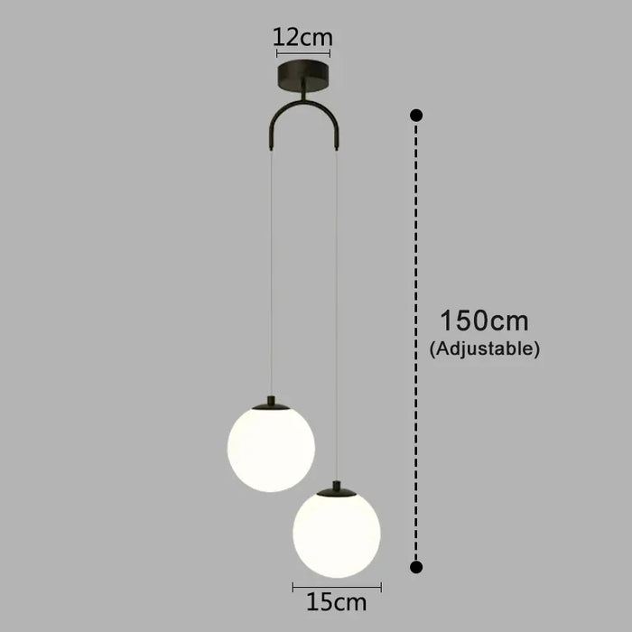 Luna Pendant Light | Nordic Modern Glass Globe Design