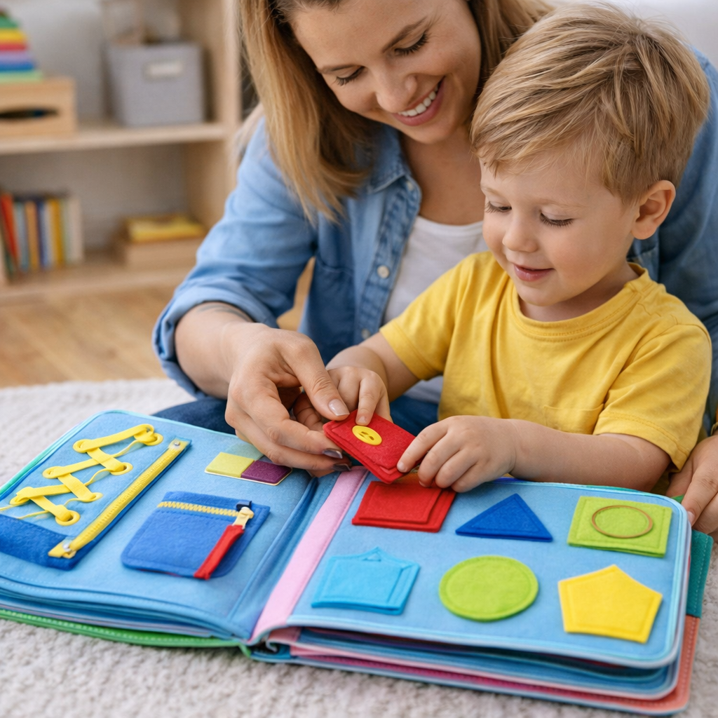 Busy Book Montessori Felt Activity Book Toddler Learning