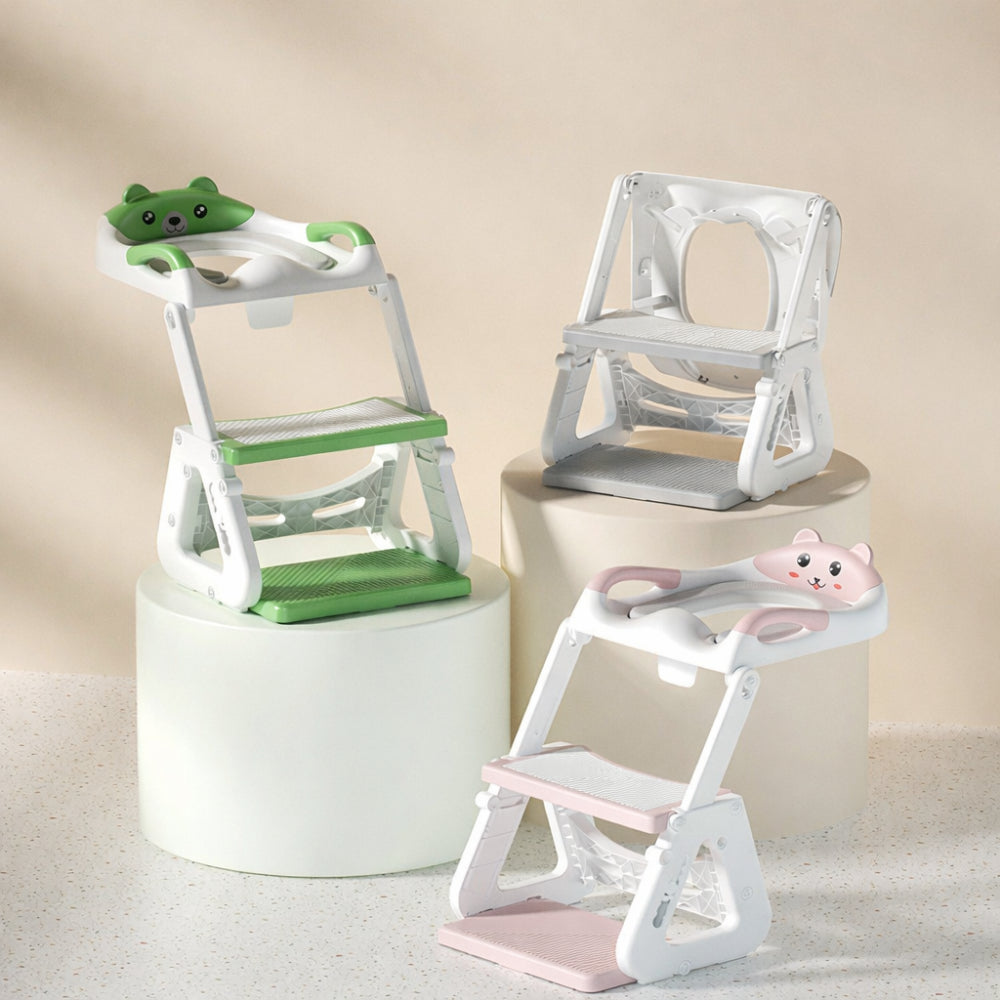 Toilet Training Seat Toddler Step Ladder Adjustable Height