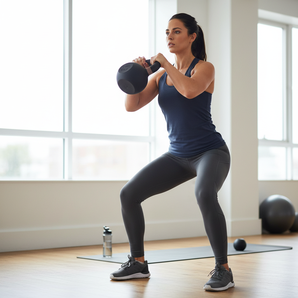 Kettlebell Weight Cast Iron Strength Training Exercise Equipment