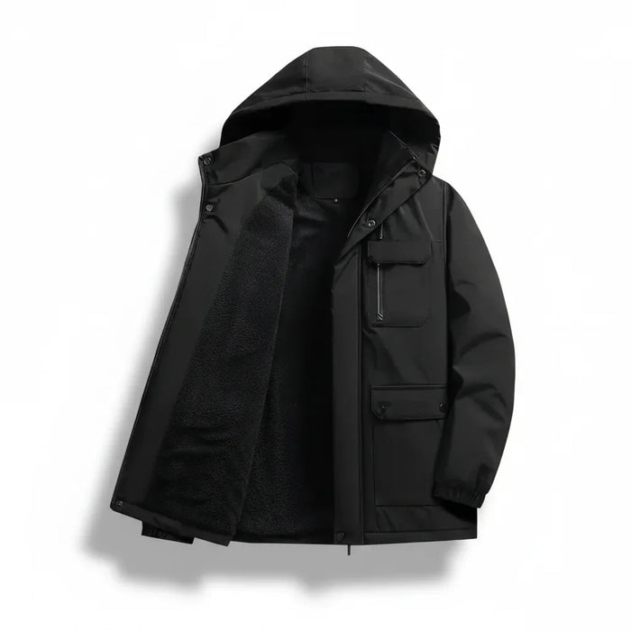 Mens Winter Jacket Slim Fit Waterproof Quilted Down Coat