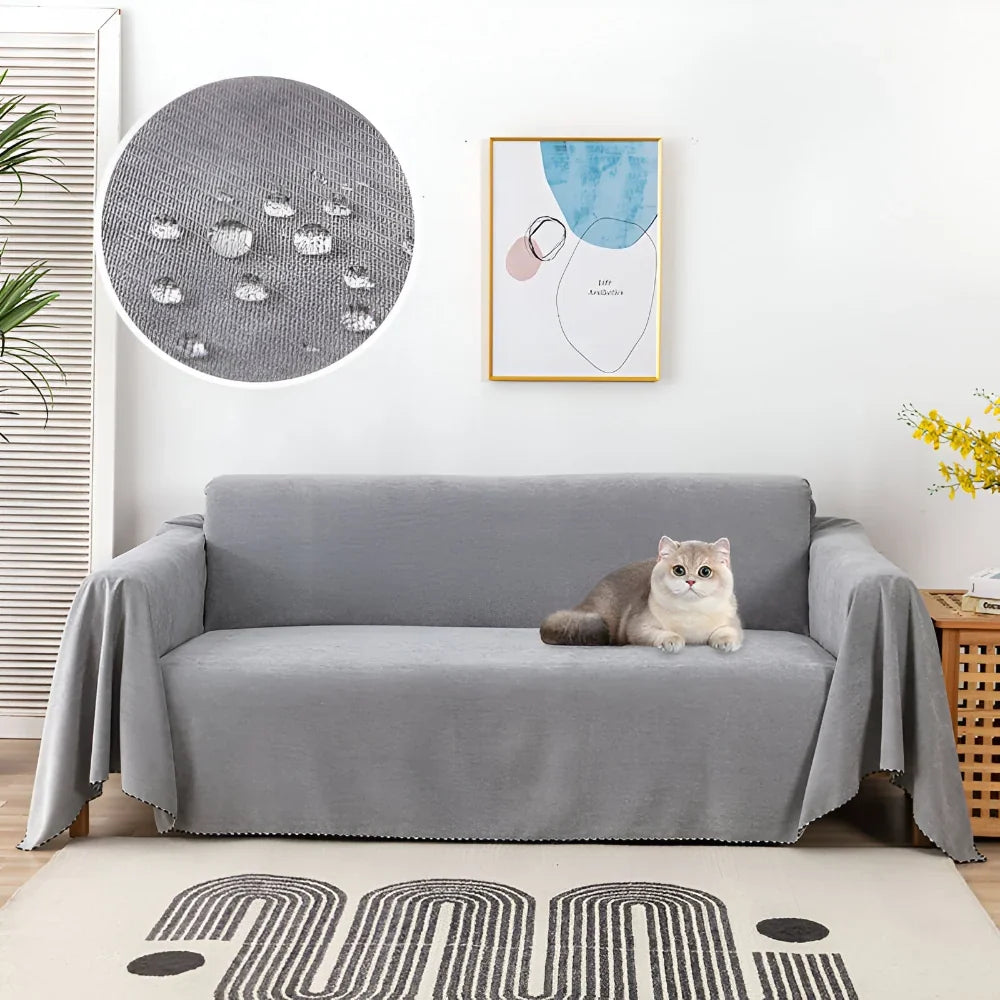 Sofa Cover Blanket Couch Protector Textured Furniture Throw