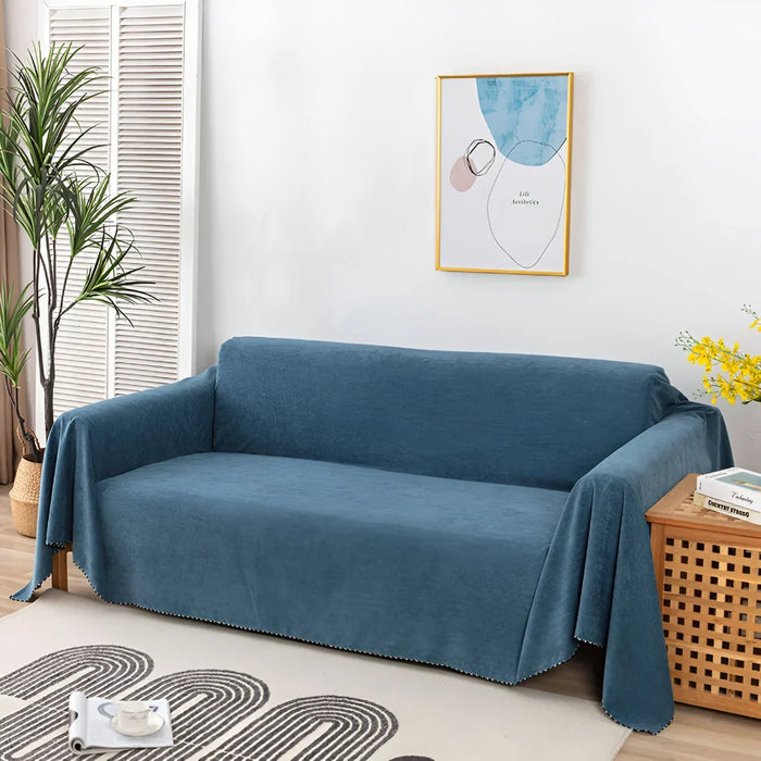 Sofa Cover Blanket Couch Protector Textured Furniture Throw