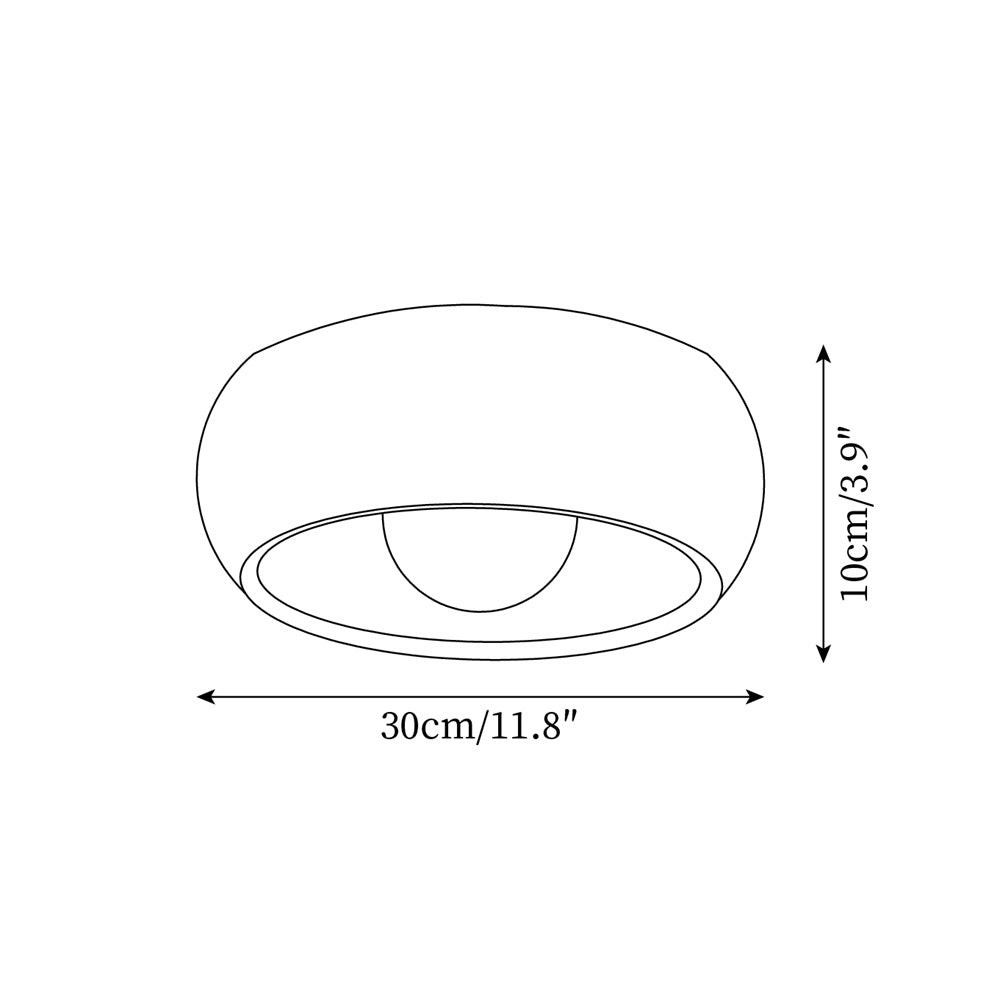 Albanora Ceiling Lamp | Minimalist Modern Wooden LED Fixture
