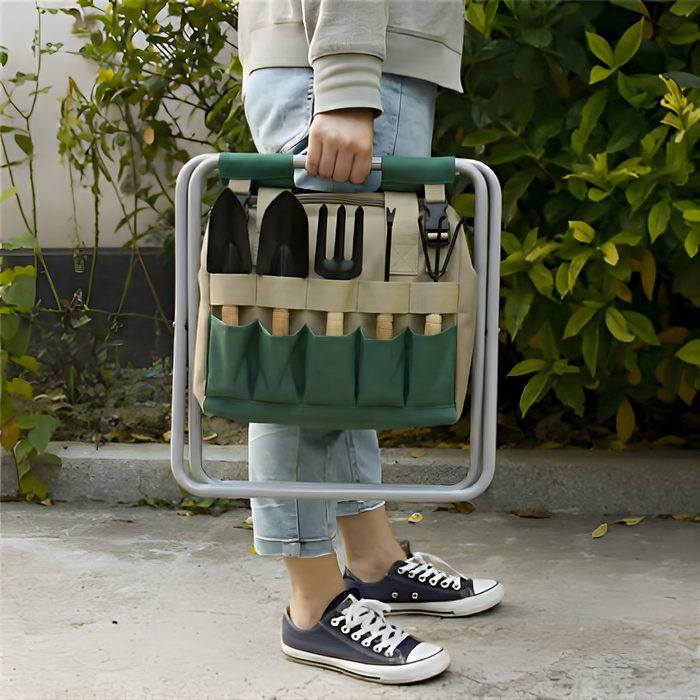 Garden Tool Set Seat Folding Stool Portable