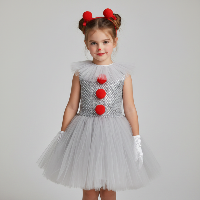 Halloween Costumes Clown Dress Tutu Party Outfit