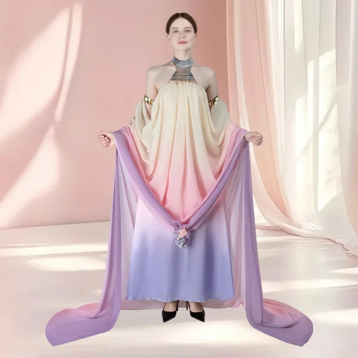 Halloween Costumes Womens Galaxy Princess Dress Outfit