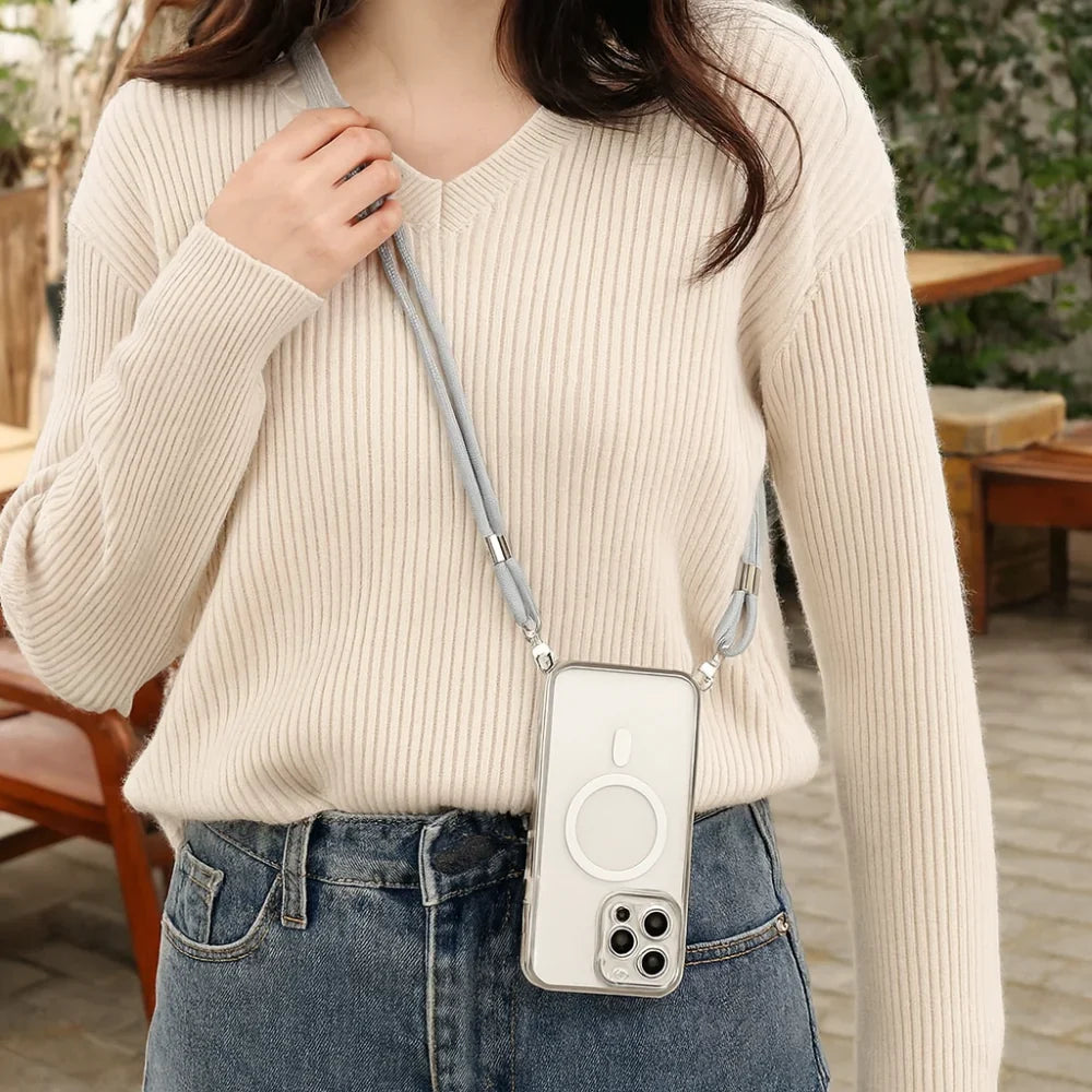 Phone Case MagSafe Crossbody Strap Lanyard Cover