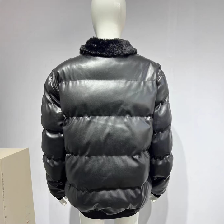 Winter Jacket Puffer High Collar Wind Blocking Outerwear