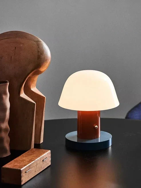 Mushroom Table Lamp | Modern Rechargeable LED Light
