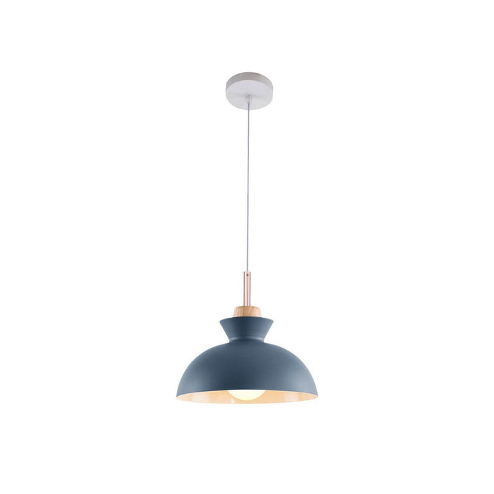 Modern Single Pendant Dome Light | Scandinavian Metal Hanging Lamp