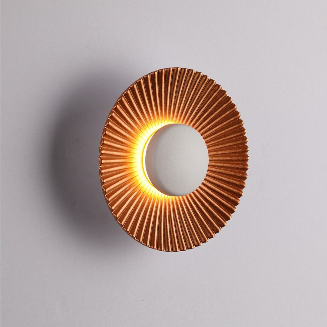 Hasna SunRay Wall Lamp | Modern Metallic Sun Design