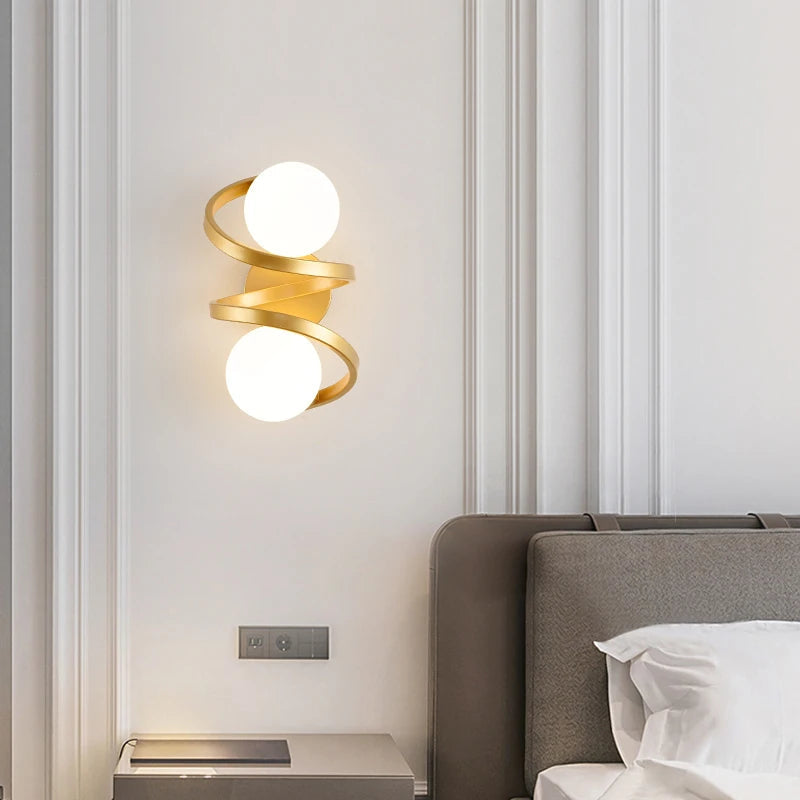 Astra Wall Light | Modern Dual LED Globe Design